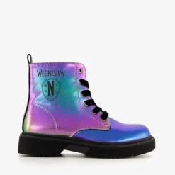 Wednesday Metallic meisjes veterboots multicolor