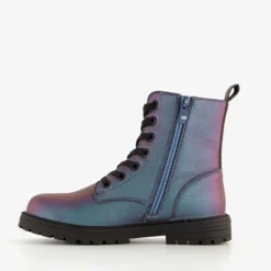 Blue Box Metallic meisjes veterboots petrol Best