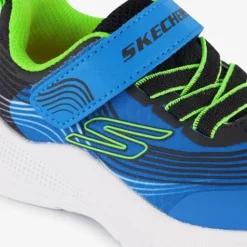 Skechers Microspec Advance jongens sneakers blauw Discount
