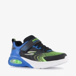 Skechers Microspec Max jongens sneakers met airzool blauw groen