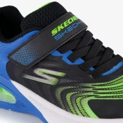 Skechers Microspec Max jongens sneakers met airzool blauw groen