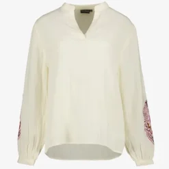 TwoDay Mousseline dames blouse met borduursels Hot