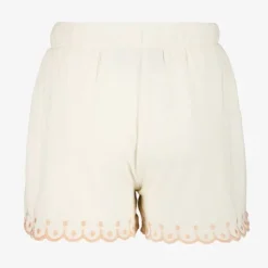 TwoDay Mousseline short met roze borduursels Discount