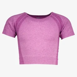 Osaga Naadloos cropped meisjes sport T-shirt roze Clearance