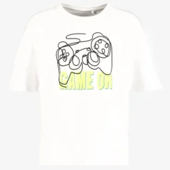 Name it jongens T-shirt Game On wit New