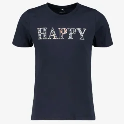 Name it Vinaya meisjes T-shirt Happy zwart Outlet