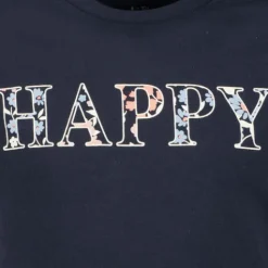 Name it Vinaya meisjes T-shirt Happy zwart Outlet