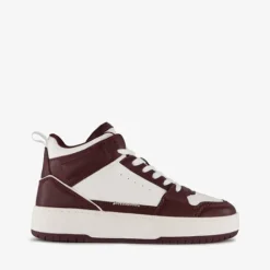 Only Shoes hoge dames sneakers wit rood Discount