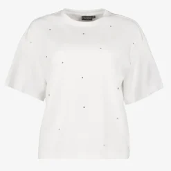 TwoDay Oversized dames T-shirt met strass wit Hot