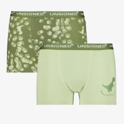 Unsigned 2-pack jongens boxershorts dino Sale