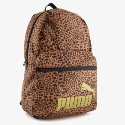 Puma Phase AOP rugzak met panterprint bruin 29 liter Best
