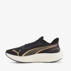 Puma Pounce Lite dames hardloopschoenen zwart goud Hot