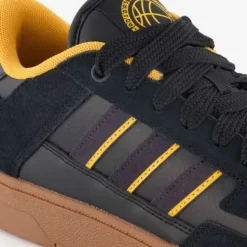 Adidas Rapid Court Low heren sneakers zwart geel Best
