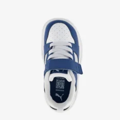 Puma Rebound V6 LO jongens sneakers wit blauw