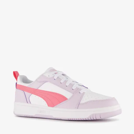 Puma Rebound V6 LO meisjes sneakers paars roze Clearance