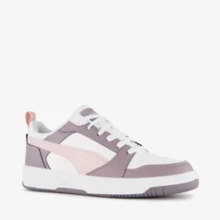 Puma Rebound V6 Low dames sneaker paars wit