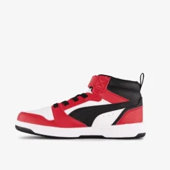 Puma Rebound V6 Mid jongens sneakers rood zwart Sale