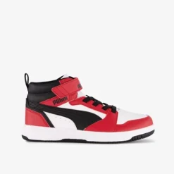 Puma Rebound V6 Mid jongens sneakers rood zwart Sale