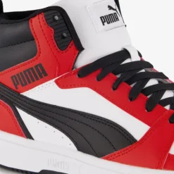 Puma Rebound V6 Mid jongens sneakers rood zwart Sale