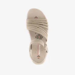 Skechers Reggae Slim Coffee dames sandalen beige Outlet