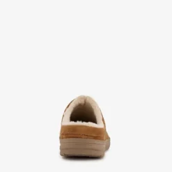 Skechers Relaxed Fit leren heren sloffen bruin Discount