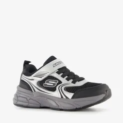 Skechers Retro-Graph jongens sneakers zwart grijs