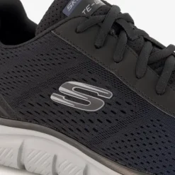Skechers Ripkent heren sneakers blauw zwart Clearance