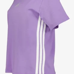 Adidas 3S dames sport T-shirt paars Best
