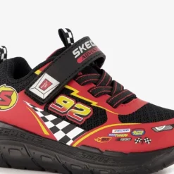 Skechers Skech Tracks jongens sneakers rood zwart Clearance