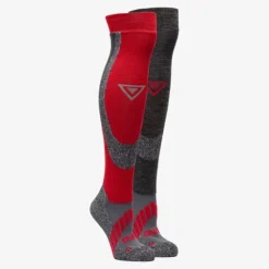 Osaga Skisokken rood grijs Clearance