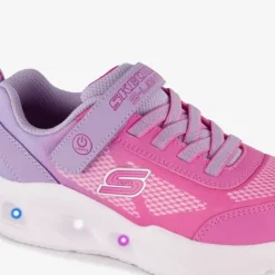 Skechers S-Lights: Sola Glow meisjes sneakers roze Clearance