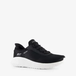 Skechers Slip-ins: Bob Squad dames sneakers zwart wit