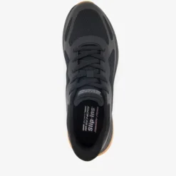 Skechers Slip-ins: BOBS Sport Squad heren sneakers zwart bruin Discount