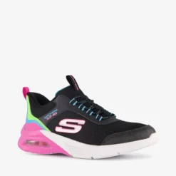 Skechers Slip-ins: Microspec Max meisjes sneakers zwart roze Outlet