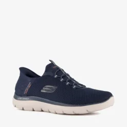 Skechers Slip-ins Wide Fit heren sneakers blauw Clearance