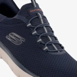 Skechers Slip-ins Wide Fit heren sneakers blauw Clearance