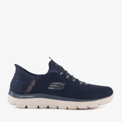 Skechers Slip-ins Wide Fit heren sneakers blauw Clearance