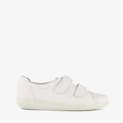 Ecco Soft 2.0 leren dames sneakers wit
