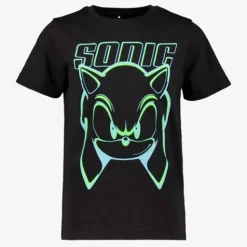 Guppy Sonic jongens T-shirt zwart groen Outlet