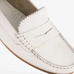 Hush Puppies Suède dames mocassins wit Clearance