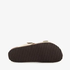 Hush Puppies Suede dames bio slippers beige