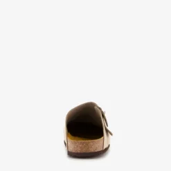 Hush Puppies Suede dames clogs taupe Discount