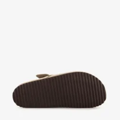 Hush Puppies Suede dames clogs taupe Discount