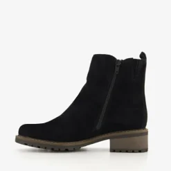 Hush Puppies Suede dames enkellaarsjes zwart New