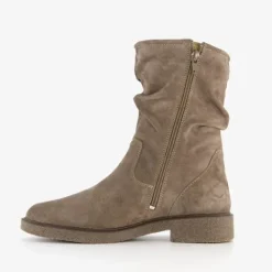 Hush Puppies Suede dames enkellaarzen taupe Discount