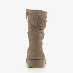Hush Puppies Suede dames enkellaarzen taupe Discount
