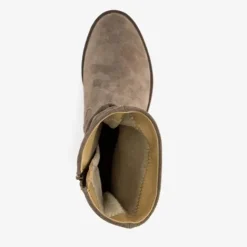 Hush Puppies Suede dames enkellaarzen taupe Discount