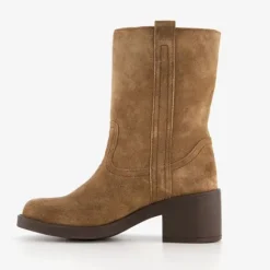 Harper Suede dames laarzen met hak bruin Best
