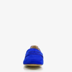 Hush Puppies Suede dames loafers kobalt blauw Outlet