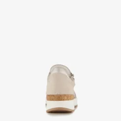 Hush Puppies Suede dames sneakers beige Best